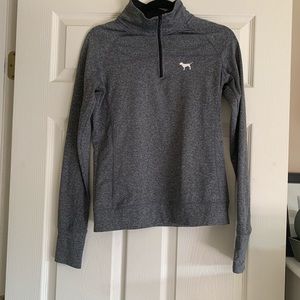 3/4 gray zip up